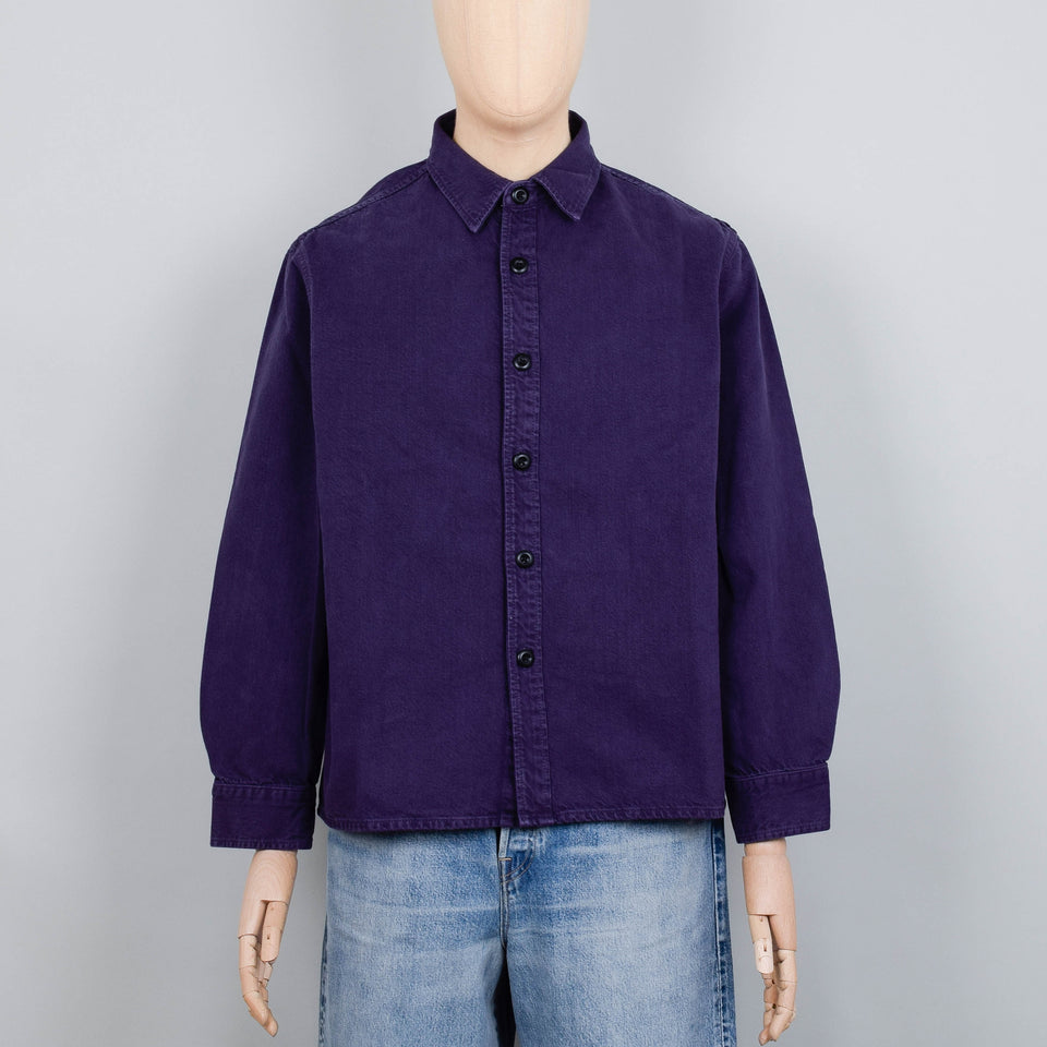 Edwin Sebastian Shirt Spike Denim - Purple Pulmeria
