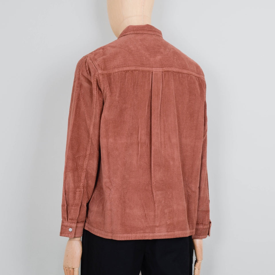 Folk Patch Shirt - Dark Rust Heavy Cord