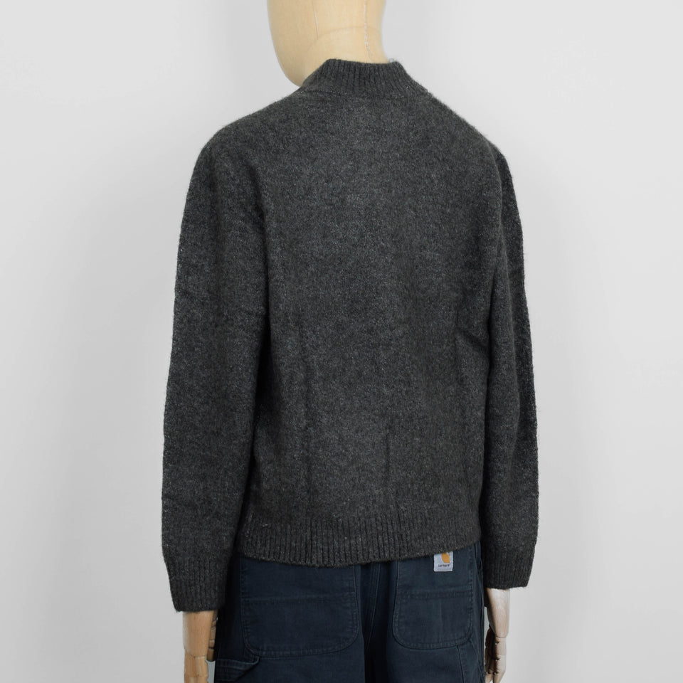 Carhartt WIP Curtis Sweater Jacket - Tangled Shungite