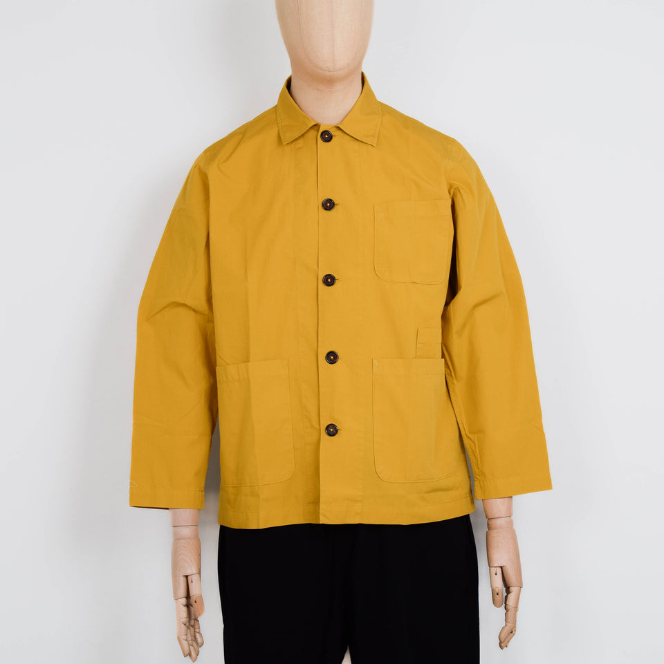 Universal Works Bakers Overshirt Organic Fine Poplin - Golden Brown