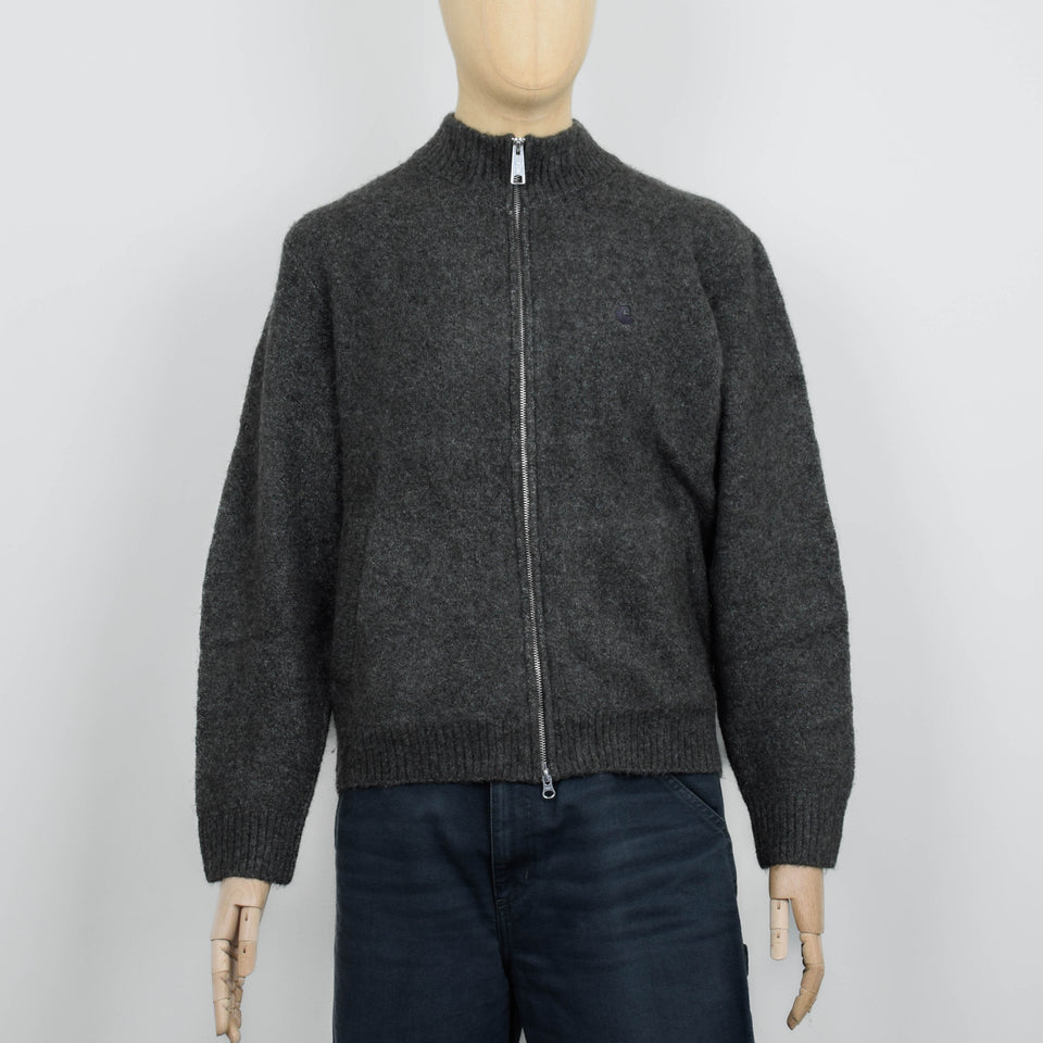Carhartt WIP Curtis Sweater Jacket - Tangled Shungite