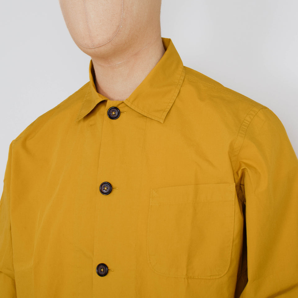 Universal Works Bakers Overshirt Organic Fine Poplin - Golden Brown