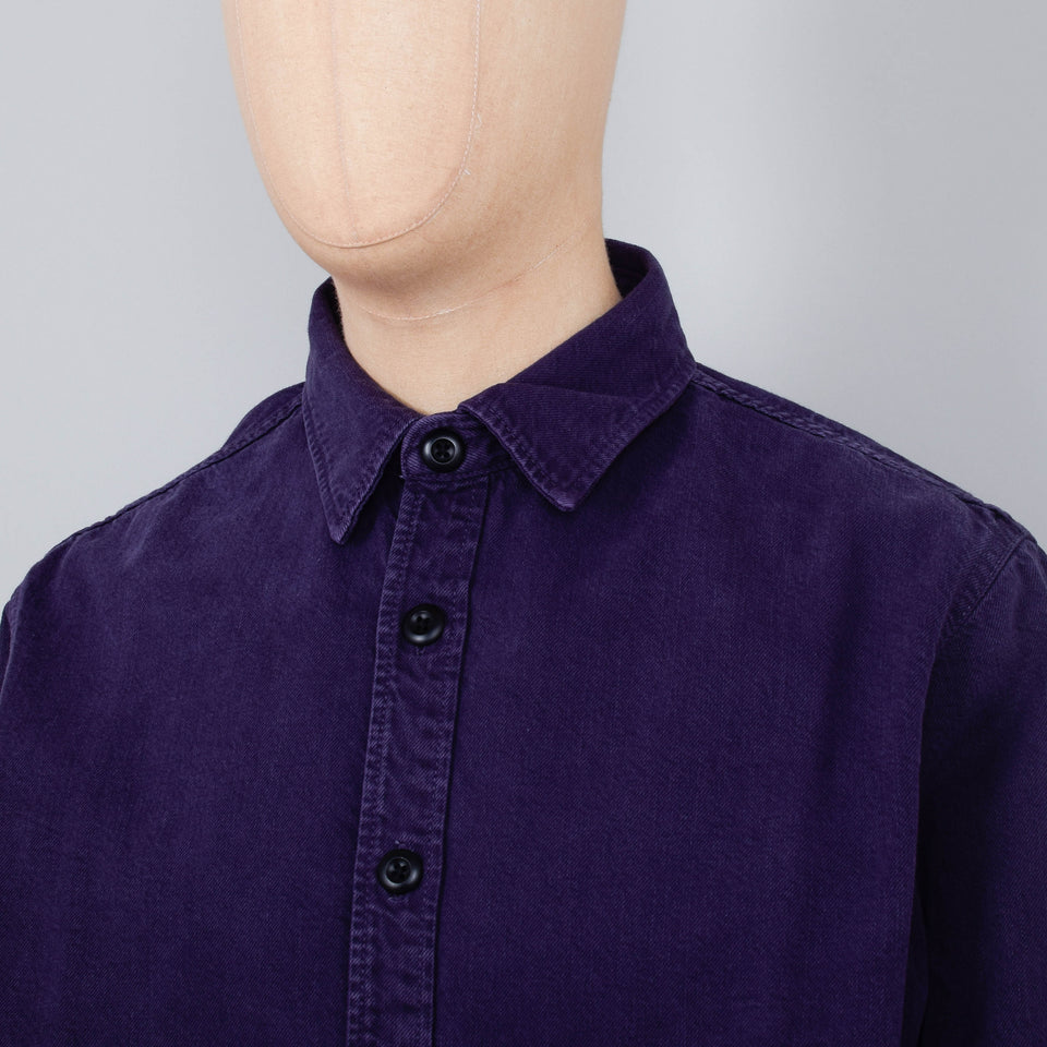 Edwin Sebastian Shirt Spike Denim - Purple Pulmeria
