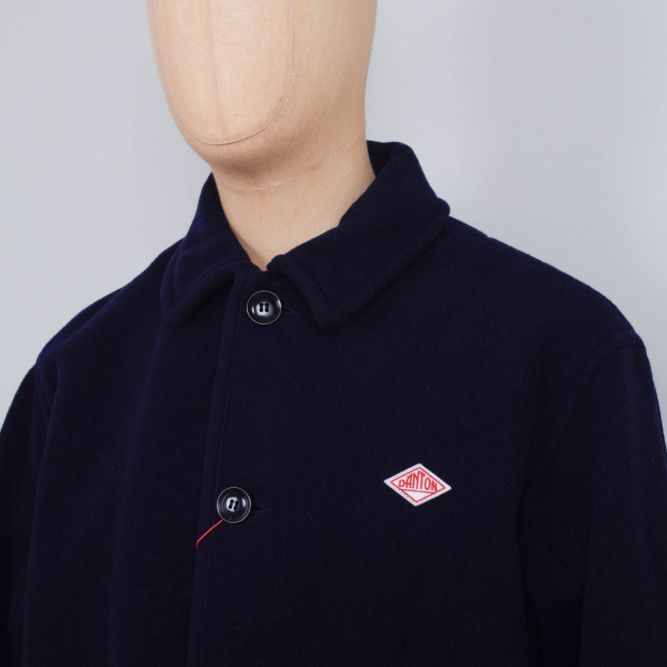 Danton Wool Coverall Coat - Navy