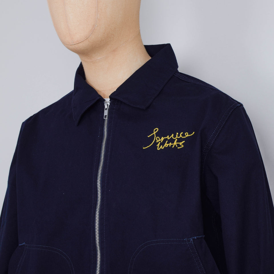 Service Works Twill Work Jacket- Dark Navy