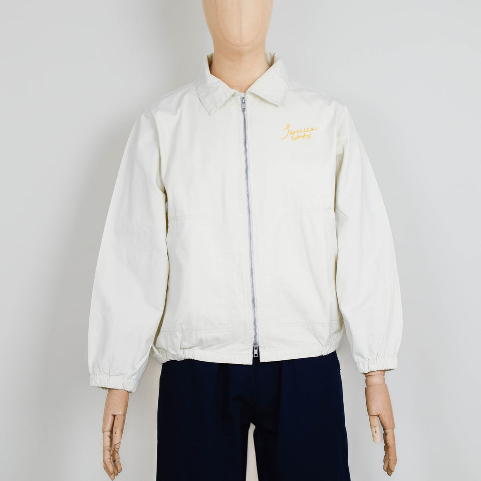 Service Works Twill Work Jacket- Off - White