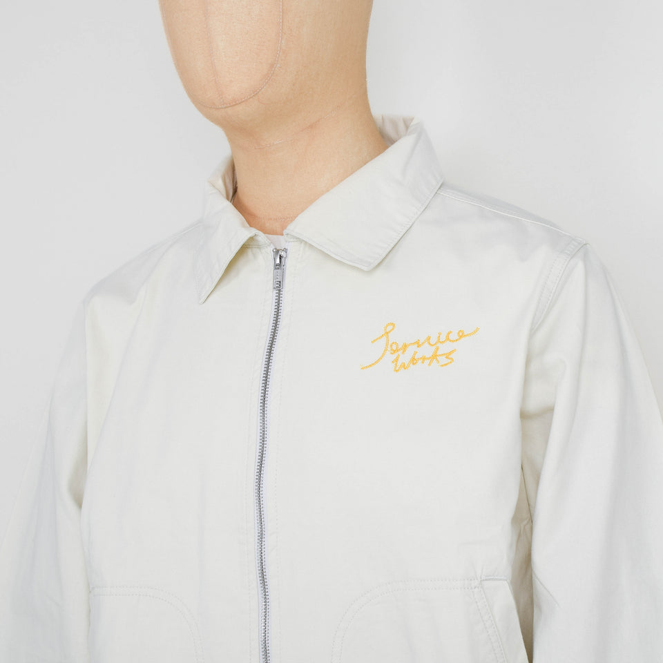 Service Works Twill Work Jacket- Off - White