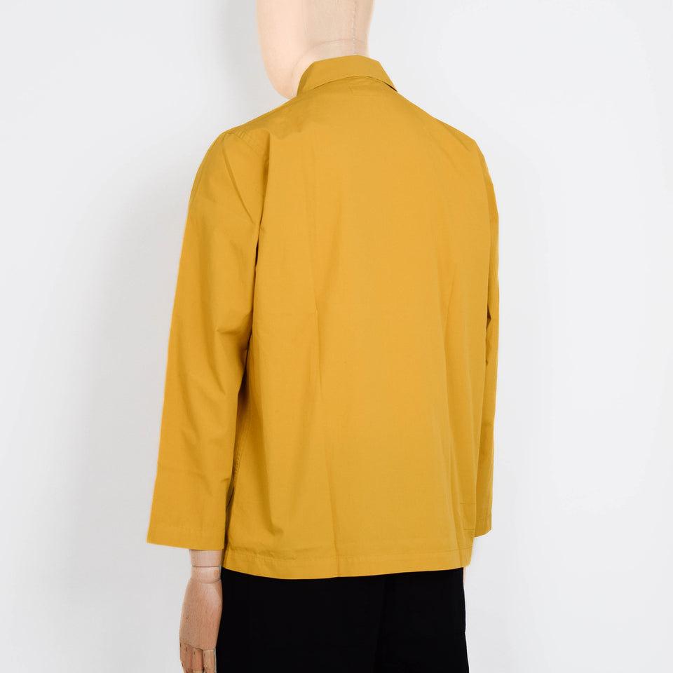 Universal Works Bakers Overshirt Organic Fine Poplin - Golden Brown