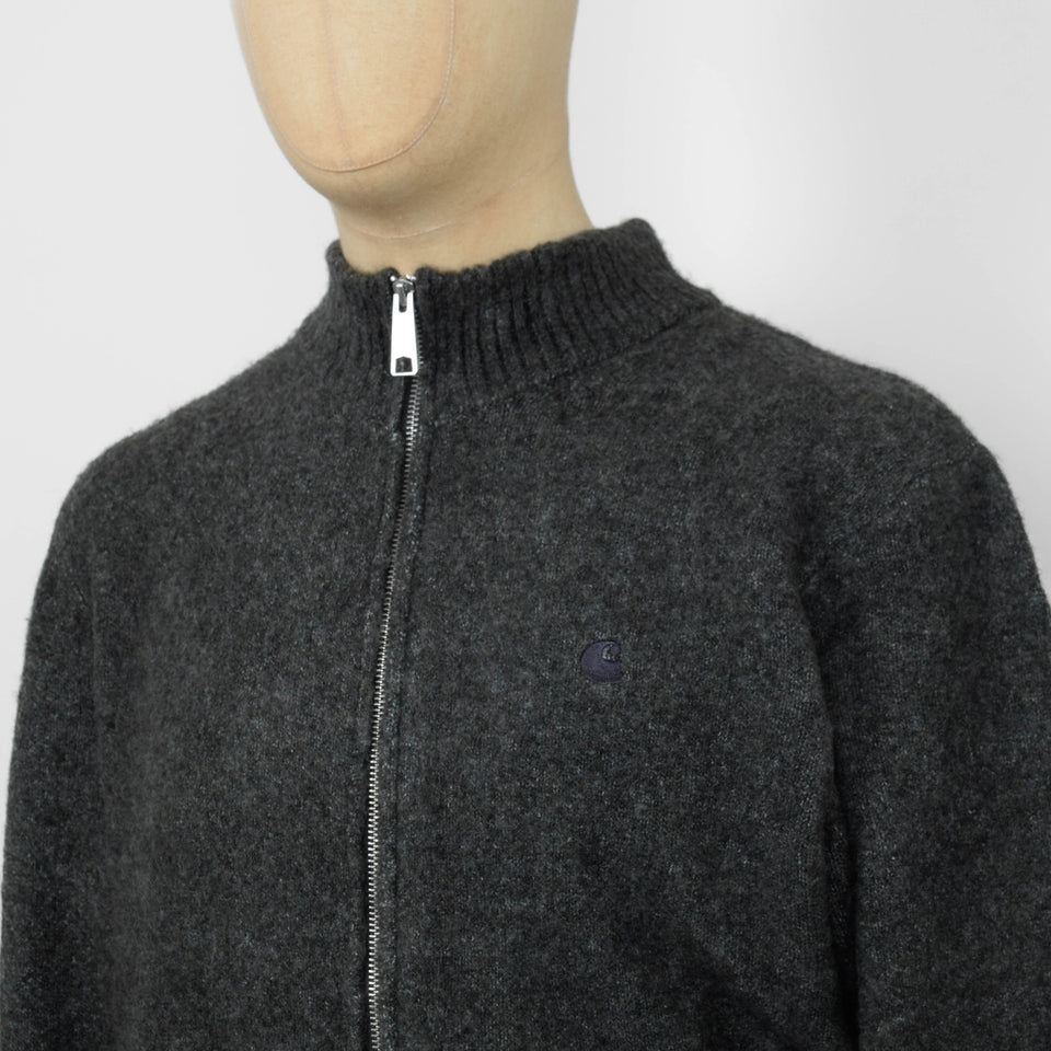 Carhartt WIP Curtis Sweater Jacket - Tangled Shungite