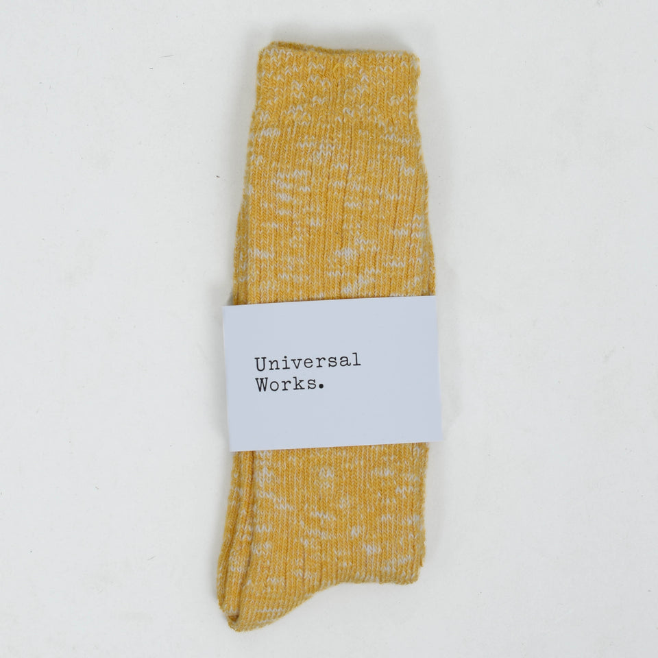 Universal Works Slub Sock - Yellow