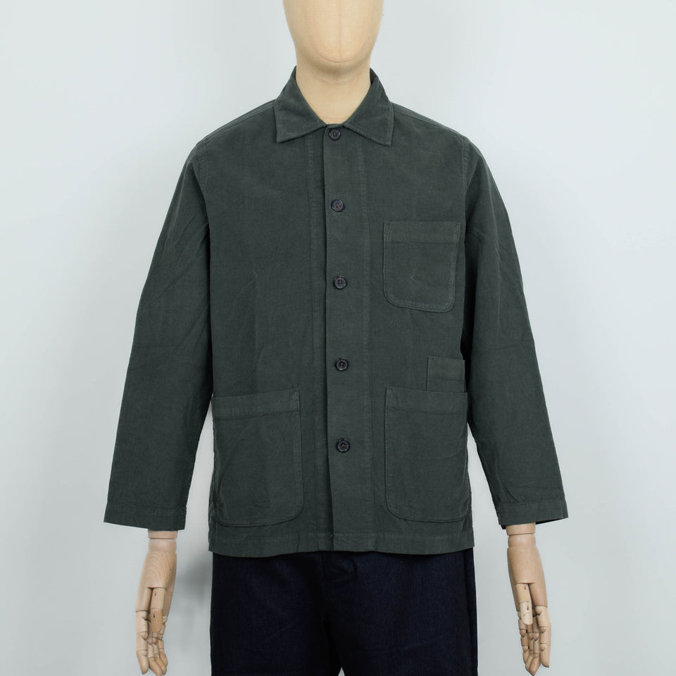 Universal Works Bakers Overshirt Fine Cord - Olive