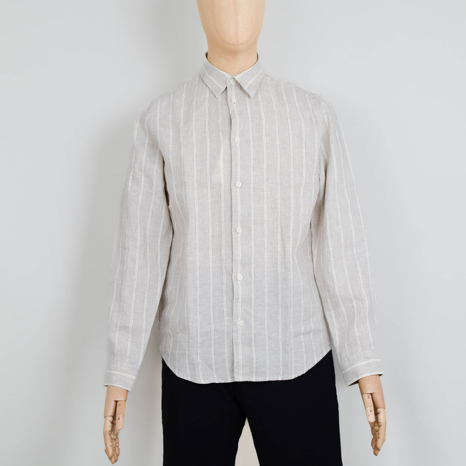 NN. 07 Enzo Shirt - Oat Stripe