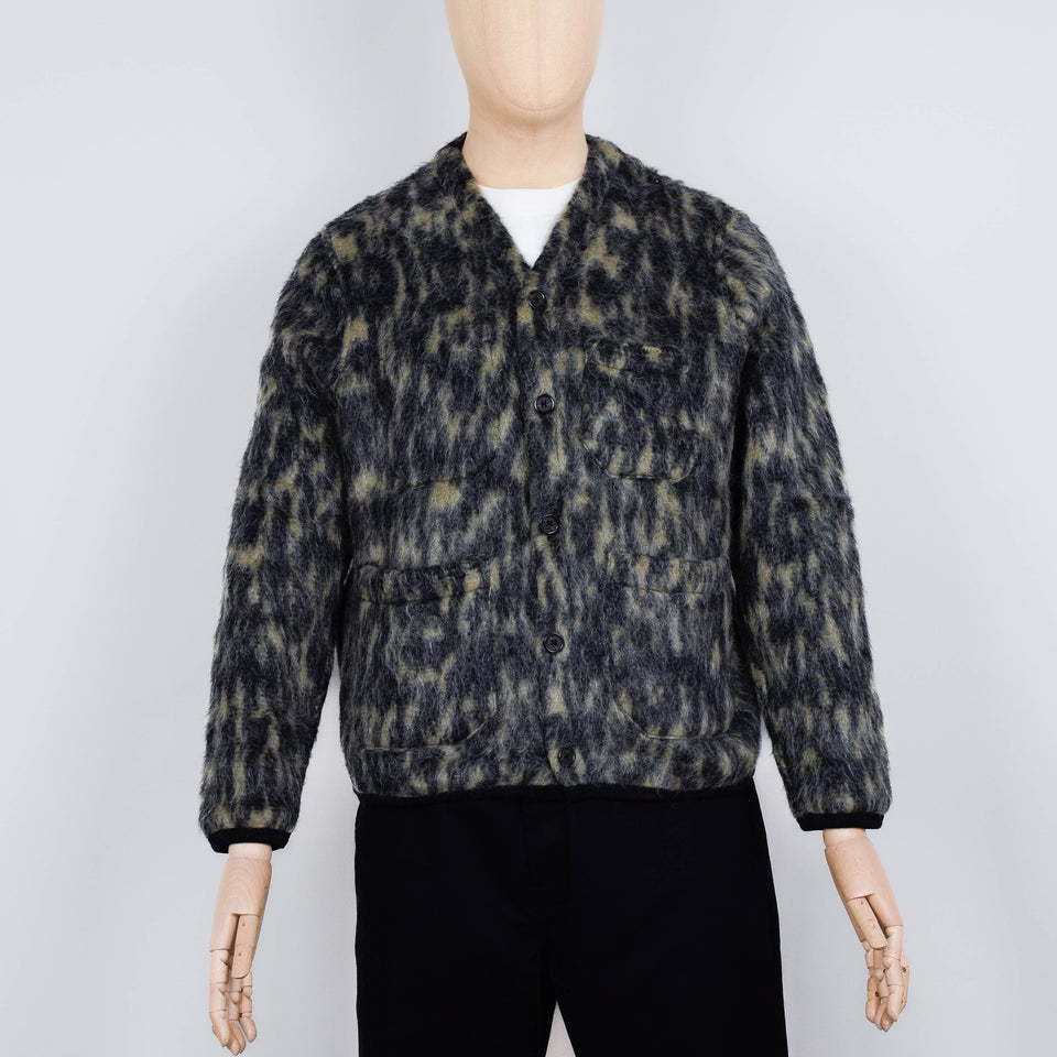 Universal Works Dolce Fleece Cardigan - Charcoal