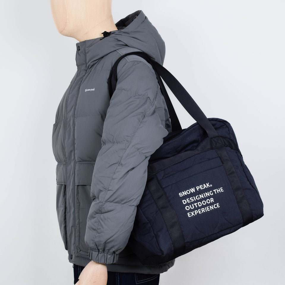 Snow Peak Quilted Ripstop Duffle - Black
