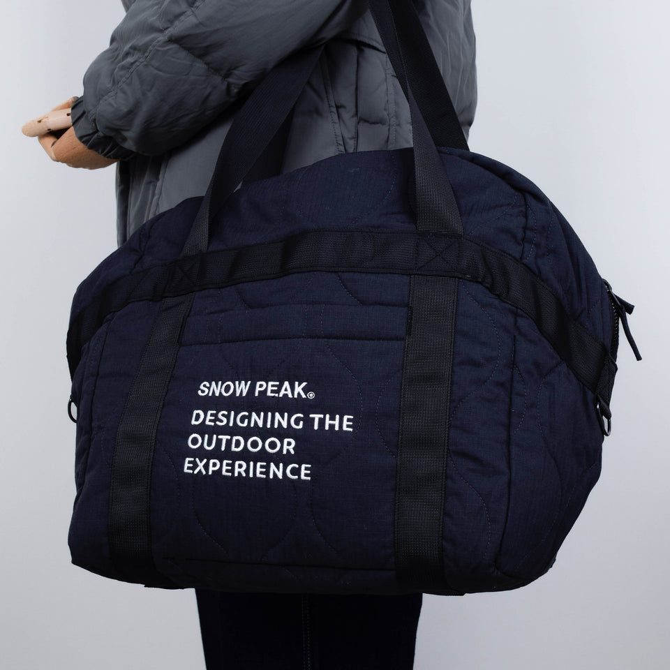 Snow Peak Quilted Ripstop Duffle - Black
