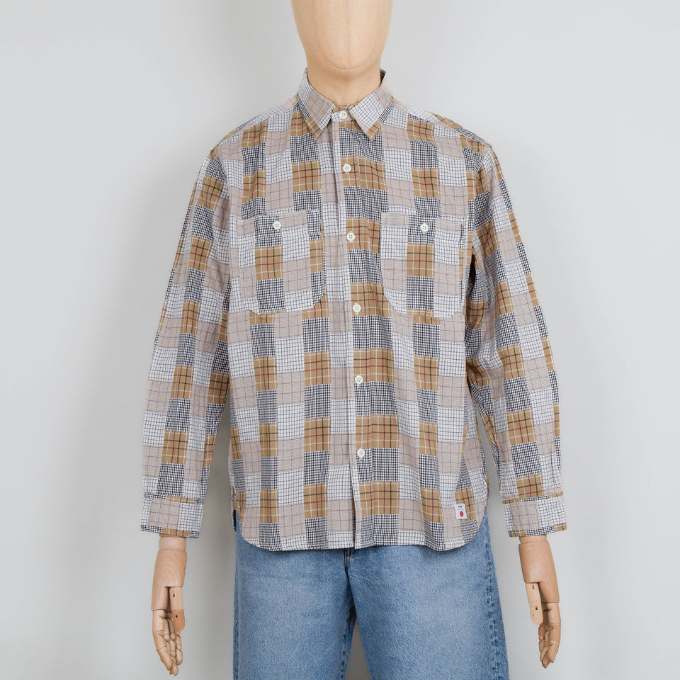 Edwin Work Shirt LS - Beige/Brown