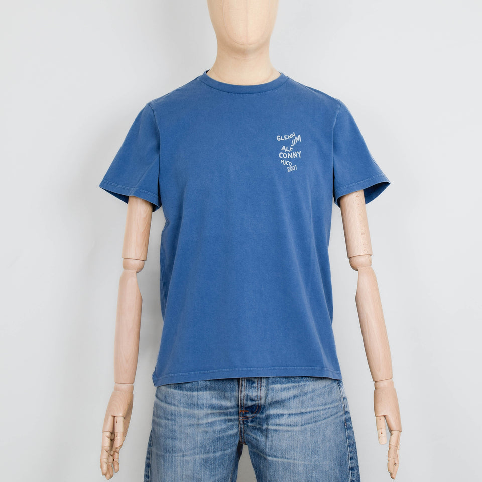 Nudie Jeans Roy OG Line-up T-Shirt - French Blue