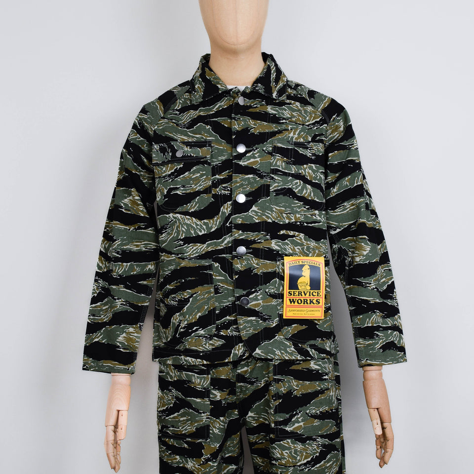 Service Works Patterned Camouflage Coverall Jacket 2.0 - Tigerstripe