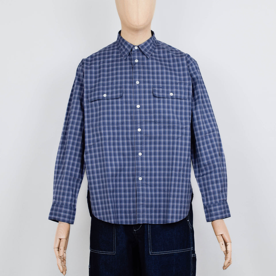 Snow Peak Ombre Check Shirt - Blue Check