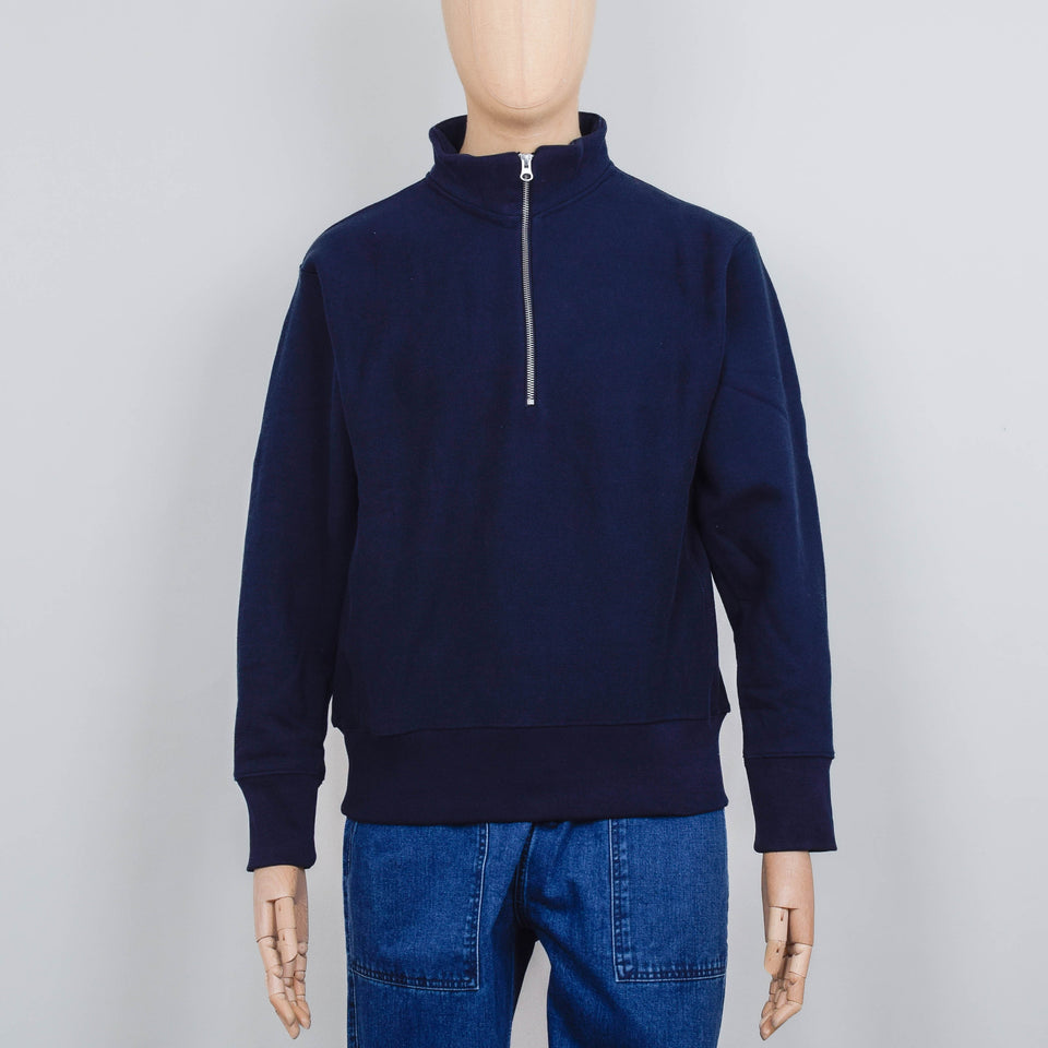 Power Goods Super Weight Quarter Zip - Navy Blue