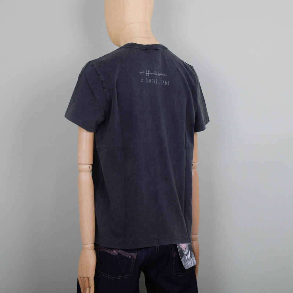 Nudie Jeans x Jeff Olsson Roy Oh No T-Shirt - Faded Black