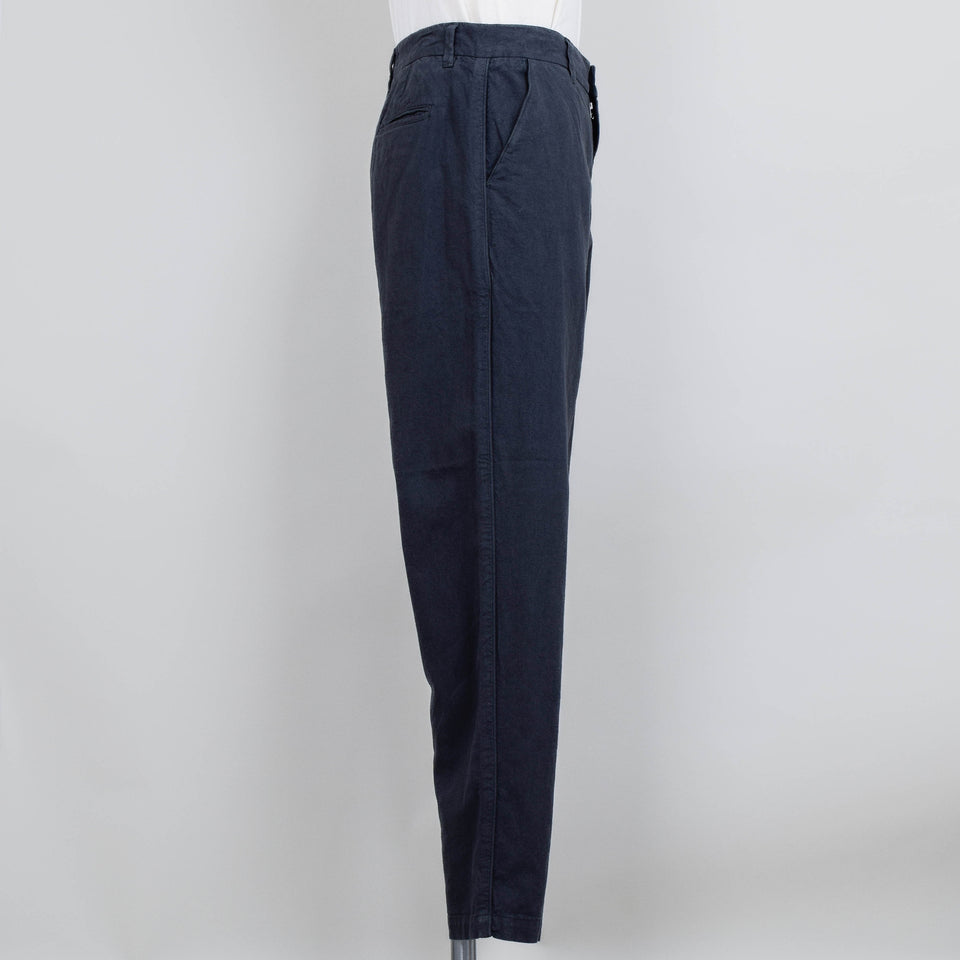 Folk Cotton Linen Trouser - Charcoal