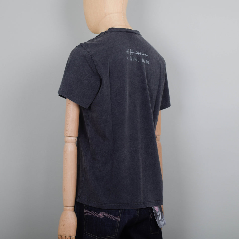 Nudie Jeans x Jeff Olsson Roy Bad Breath T-Shirt - Faded Black