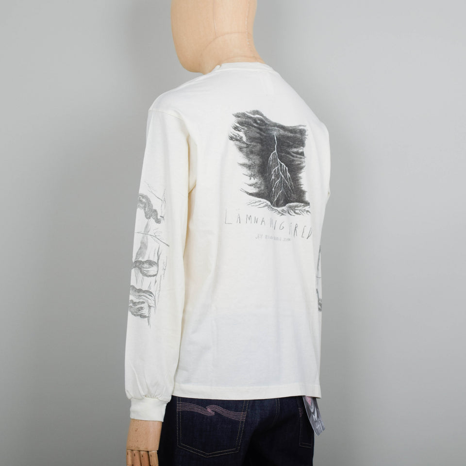 Nudie Jeans x Jeff Olsson Rudi Doodle T-Shirt - Off White