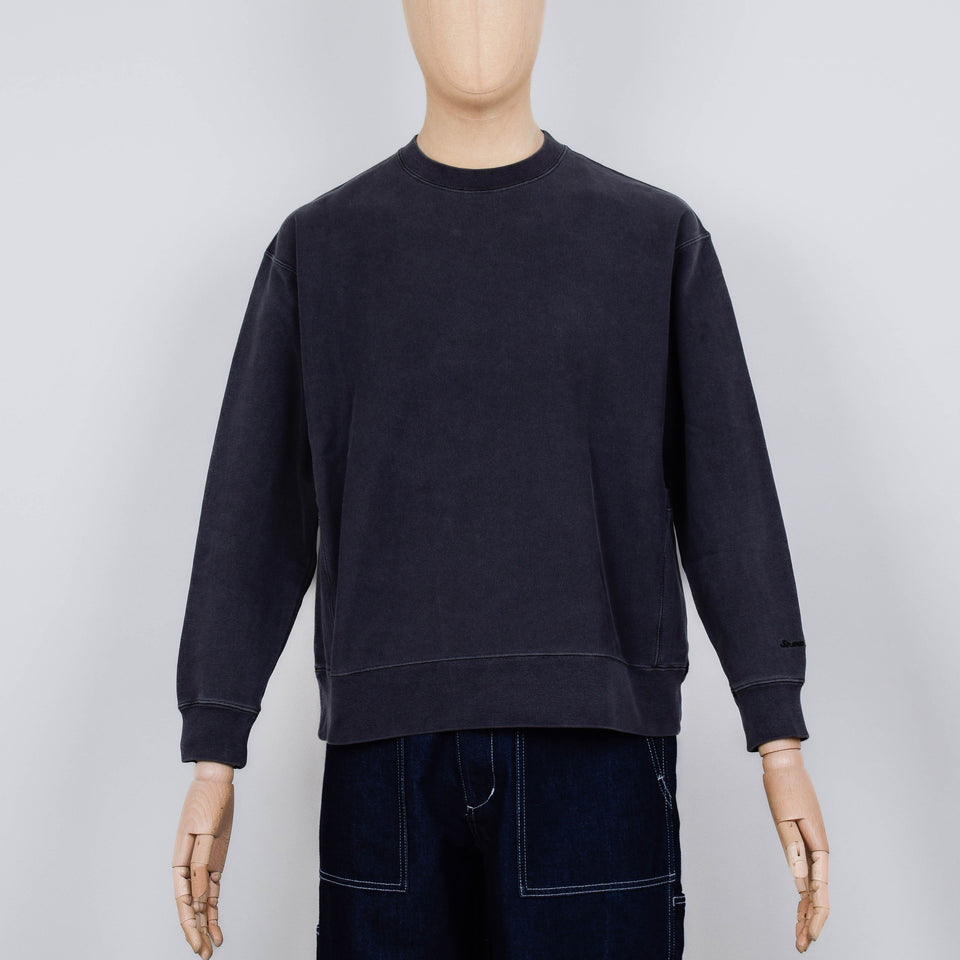 Snow Peak Garment Dyed Pullover - Charcoal