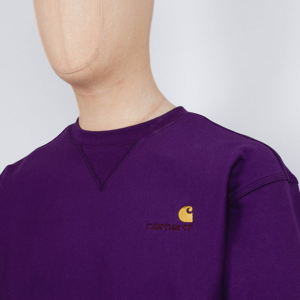 Carhartt American Script Sweat - Huckleberry