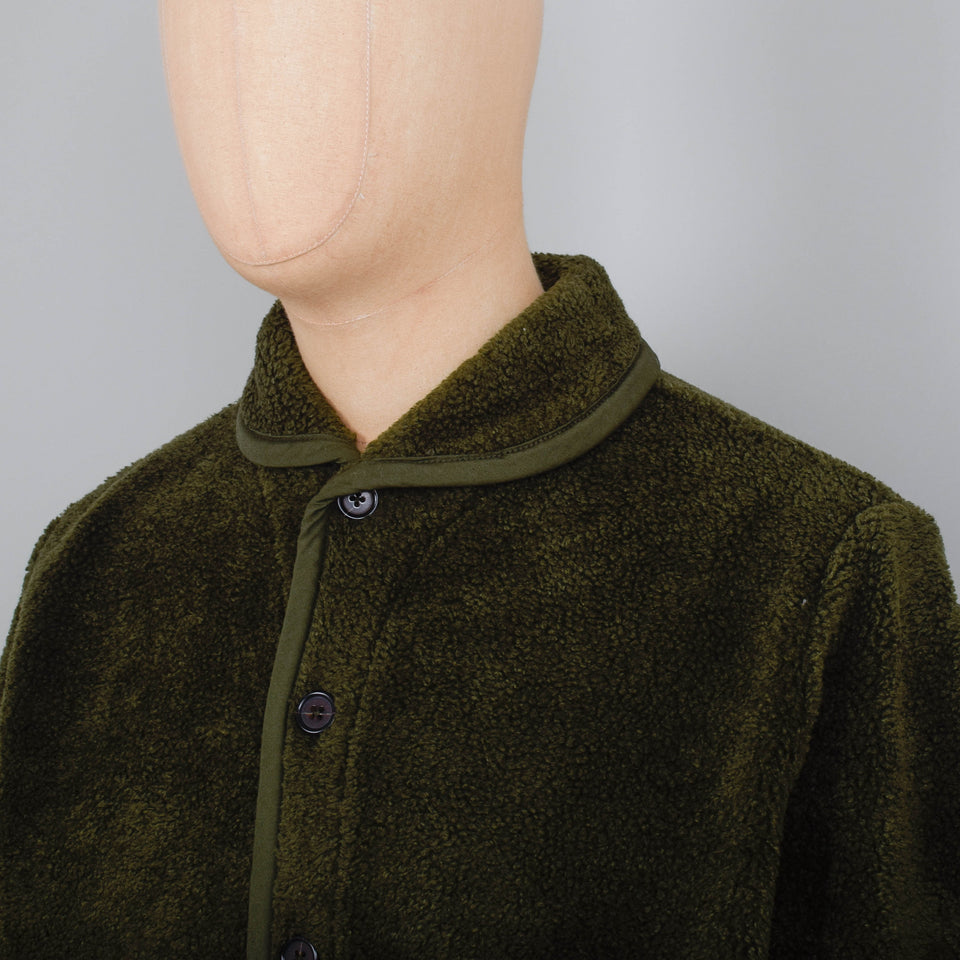 Universal Works Lancaster Jacket Mountain Fleece - Olive