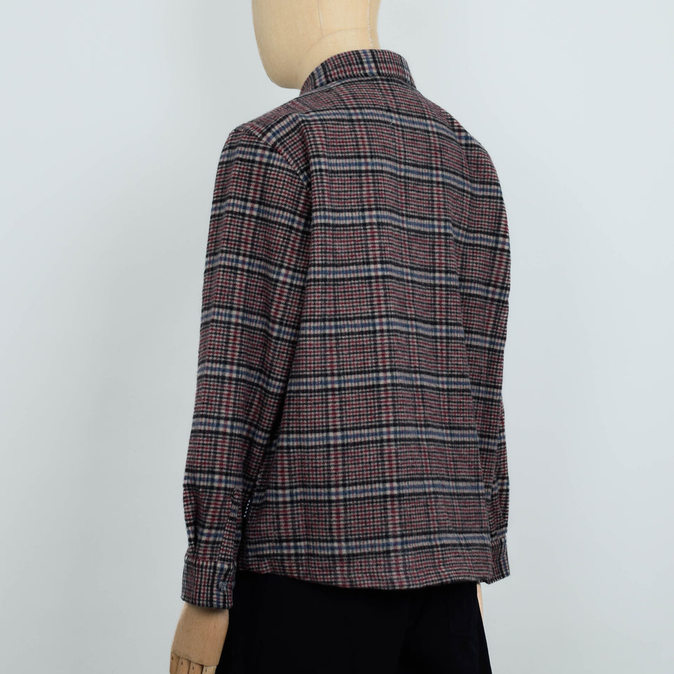 Edwin Julius Shirt - Burgundy/Blue