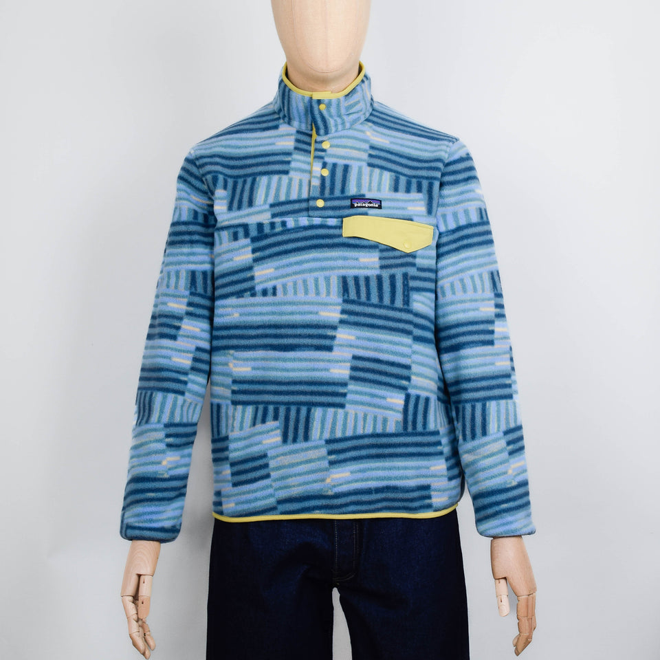 Patagonia LW Synch Snap-T Pullover - Quilty Fitz: Wetlands Blue