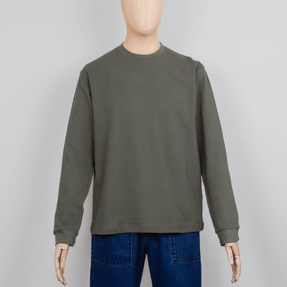 Power Goods Thermal Waffle LS Tee - Olive