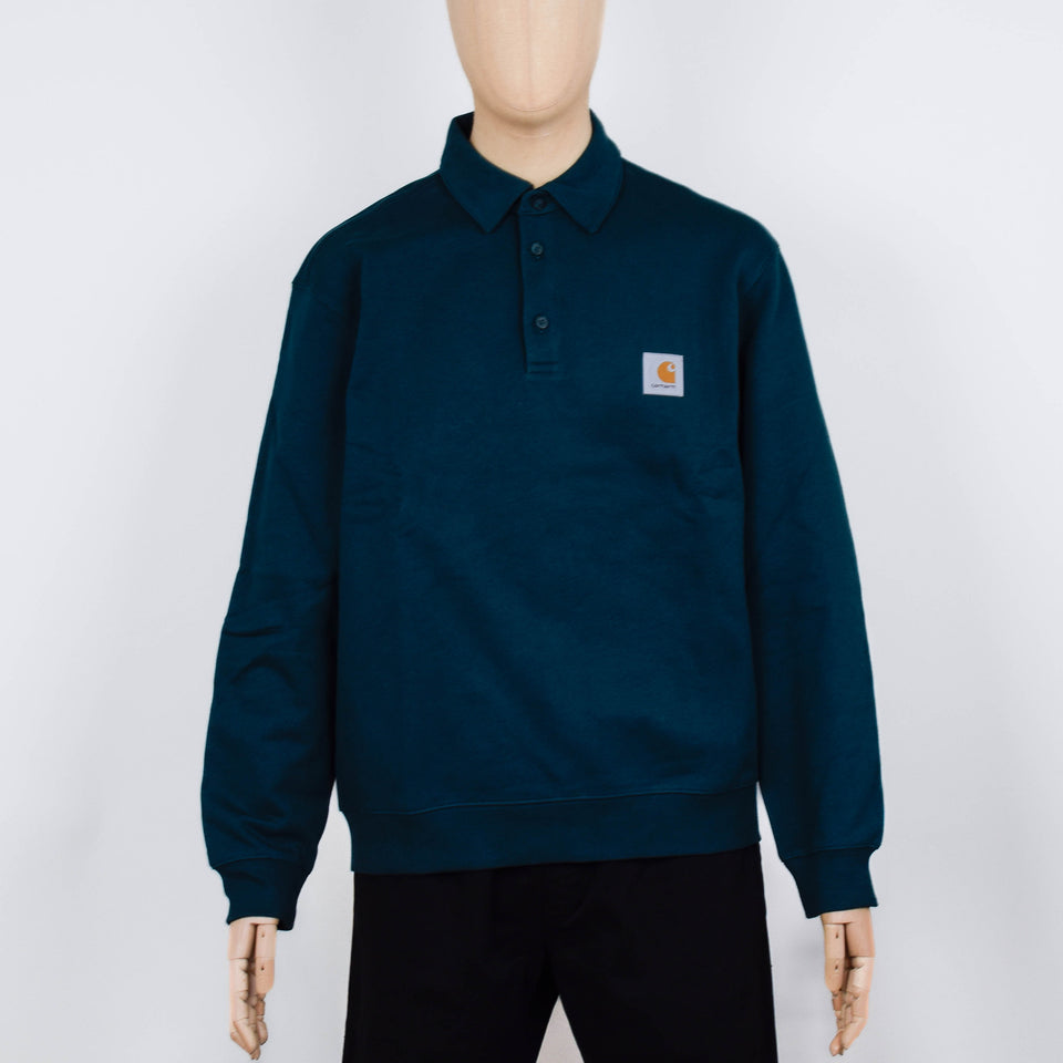 Carhartt WIP Polo Sweatshirt - Dark Fir