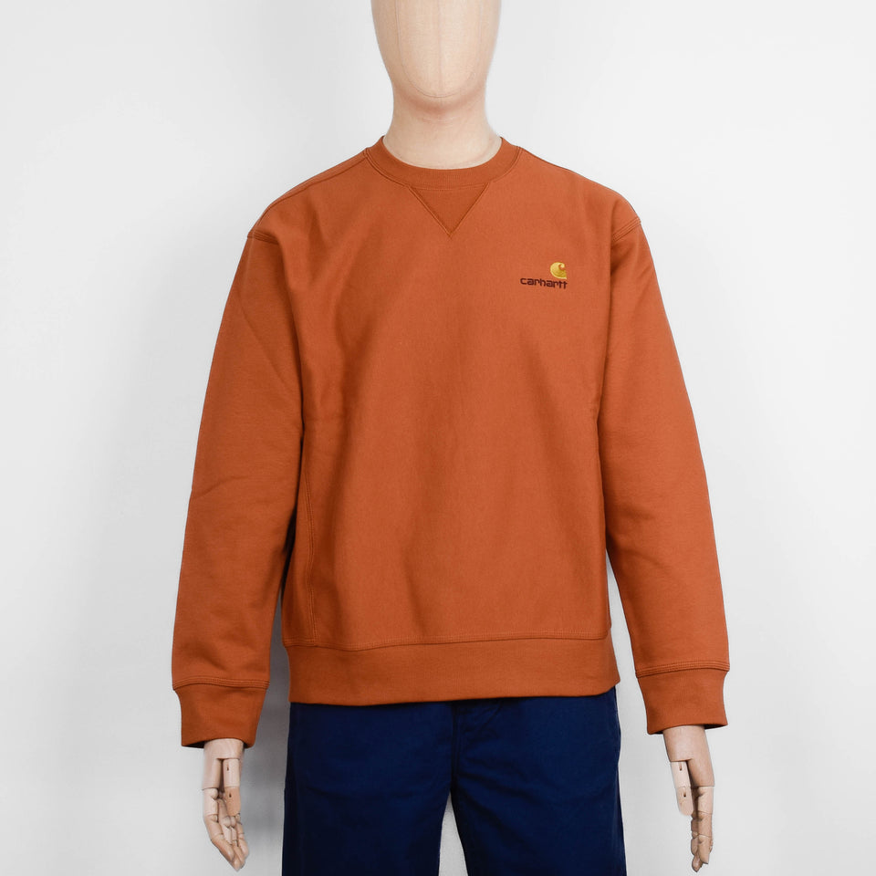 Carhartt WIP American Script Sweat - Sienna