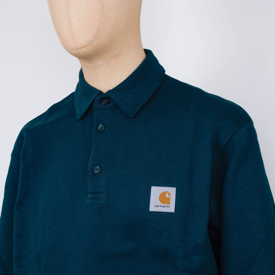Carhartt WIP Polo Sweatshirt - Dark Fir