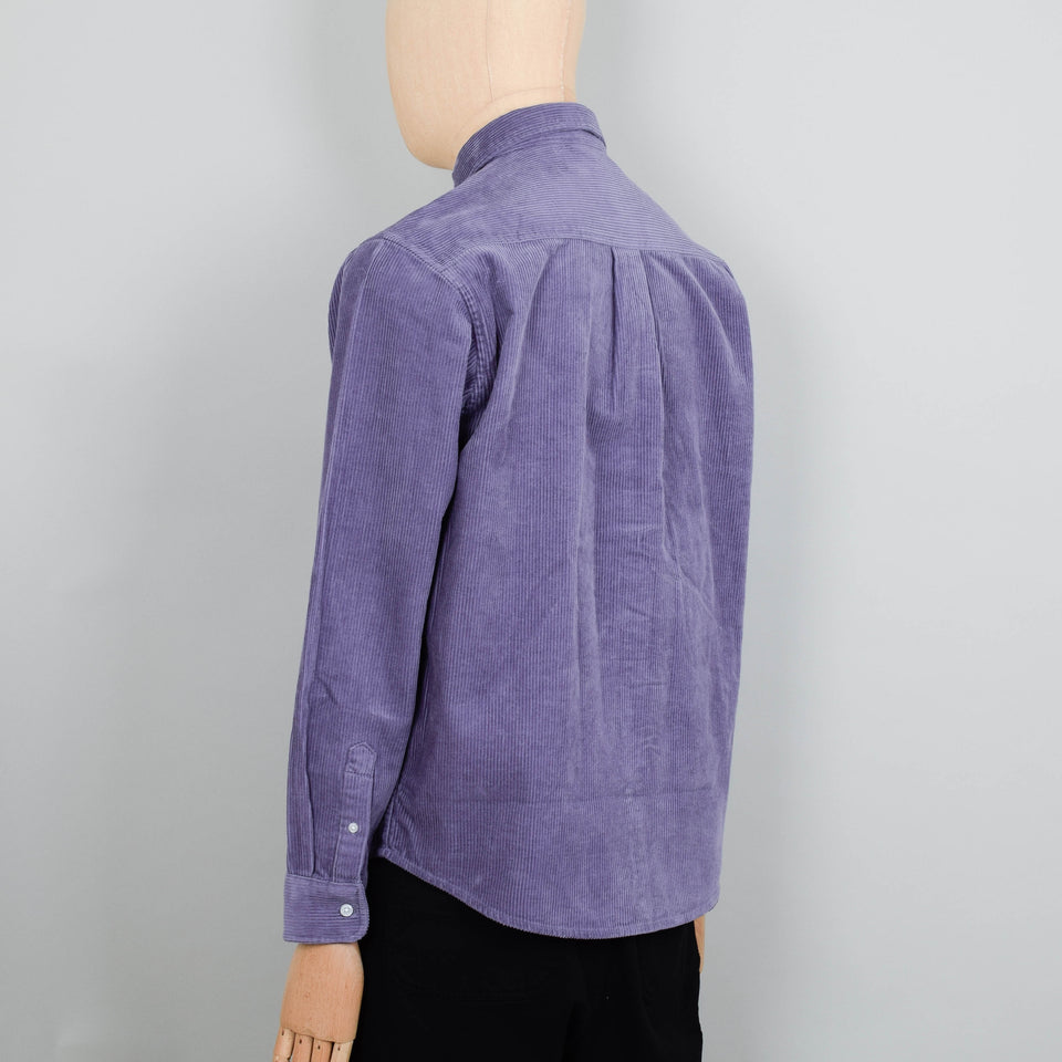 Carhartt WIP Madison Cord Shirt - Glassy Purple/Black