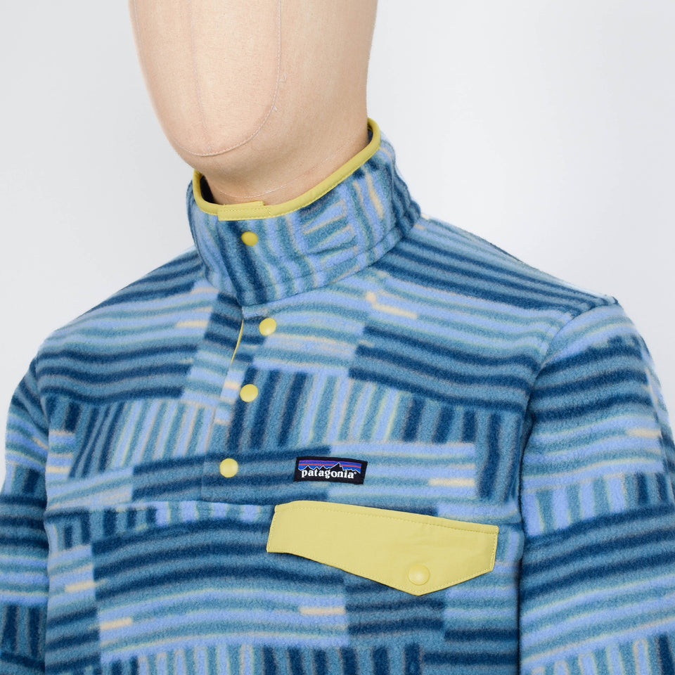 Patagonia LW Synch Snap-T Pullover - Quilty Fitz: Wetlands Blue