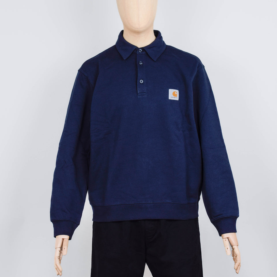 Carhartt WIP Polo Sweatshirt - Deep Night