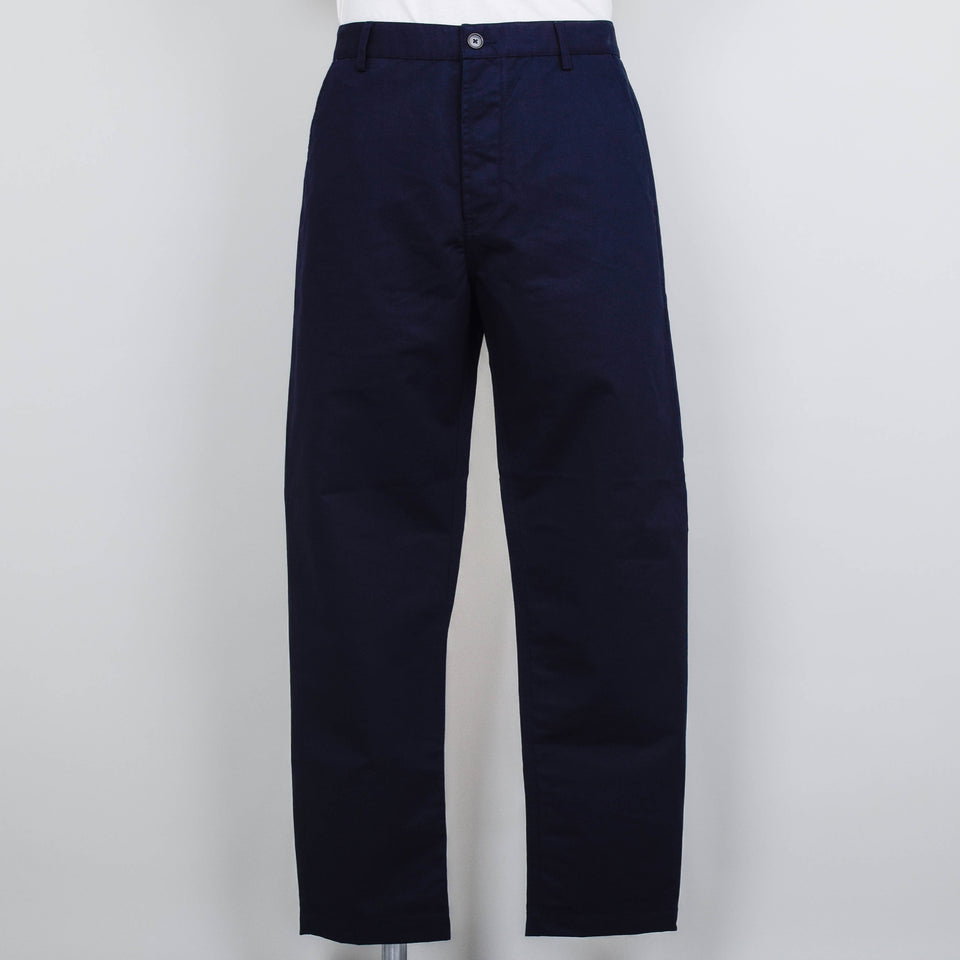 Universal Works Brushed Polytech Military Chino - Navy