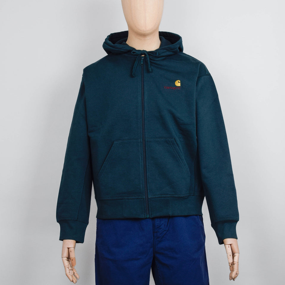 Carhartt Hooded American Script Jacket - Conifer