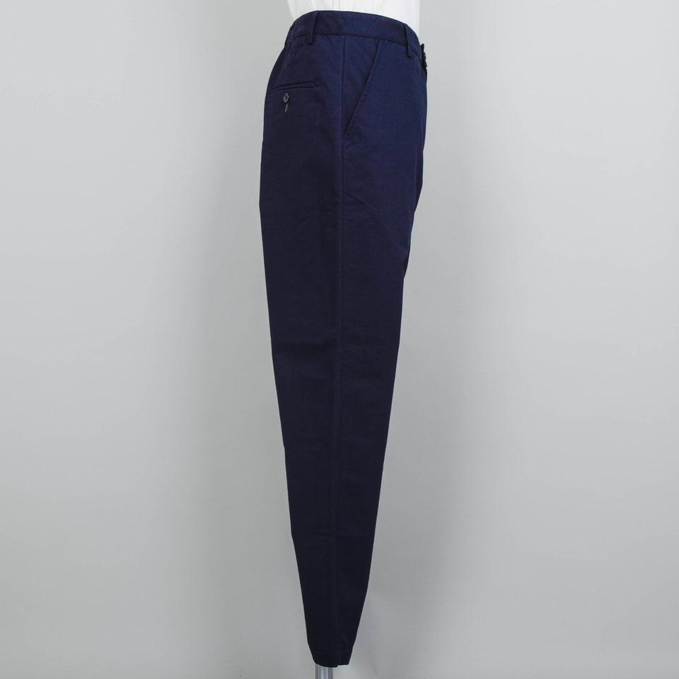 Universal Works Brushed Polytech Military Chino - Navy