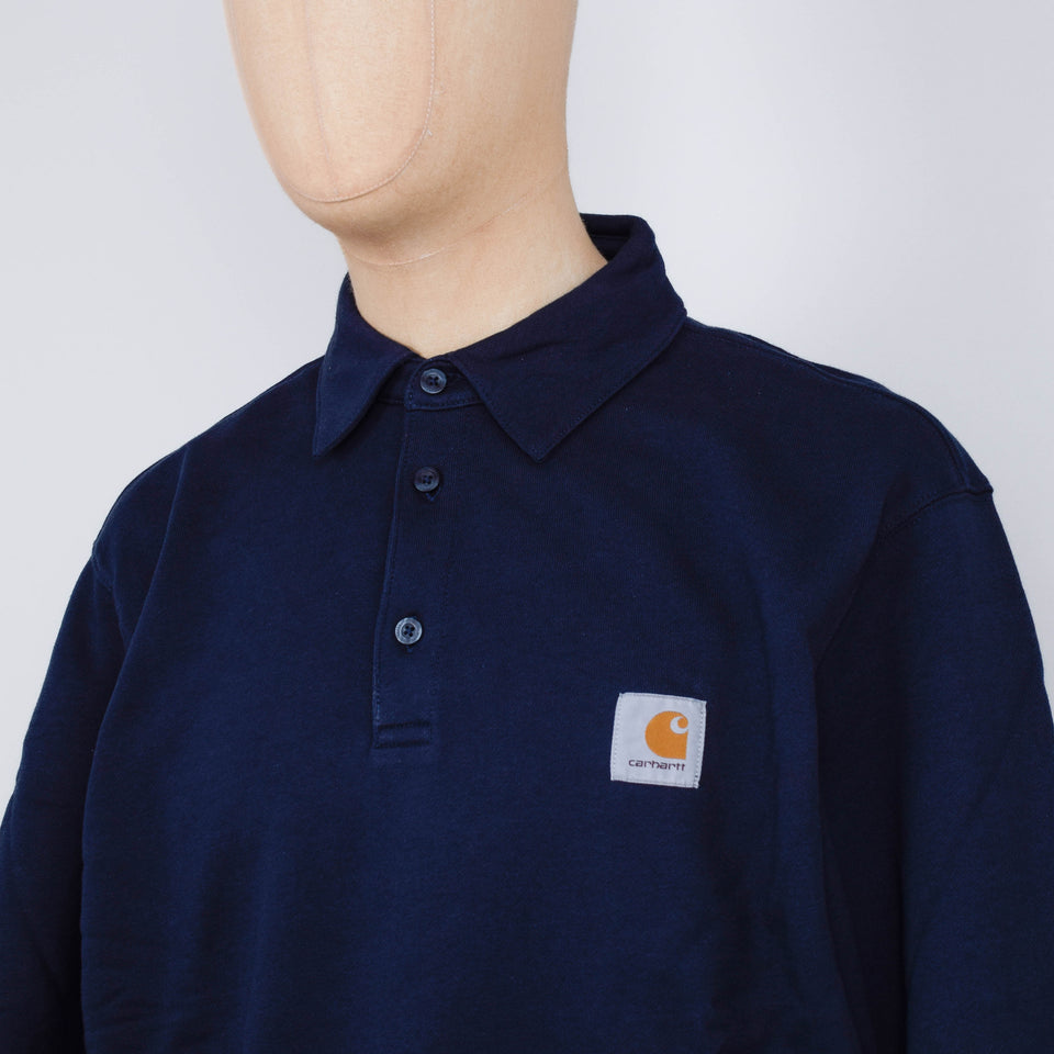 Carhartt WIP Polo Sweatshirt - Deep Night