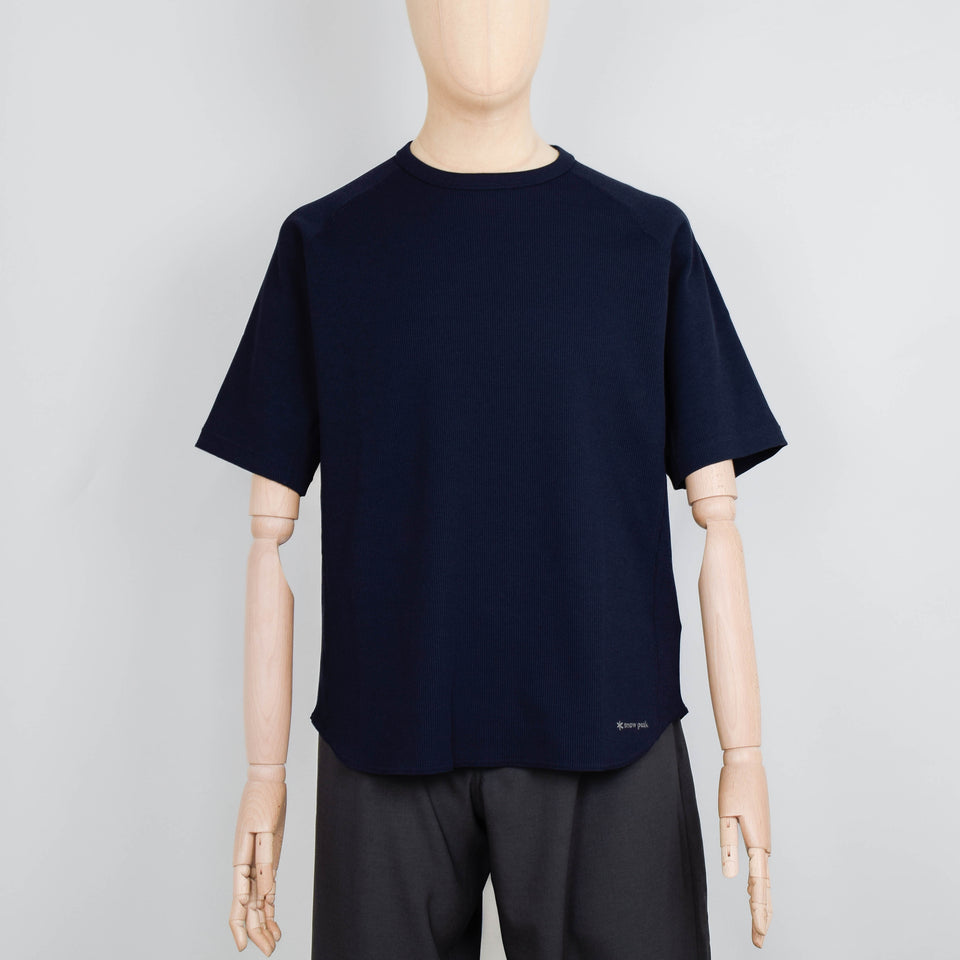 Snow Peak Dry Waffle Short Sleeve T-Shirt - Dark Navy