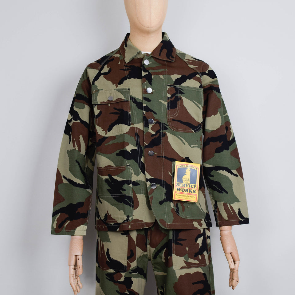 Service Works Patterned Camouflage Coverall Jacket 2.0 - Woodland