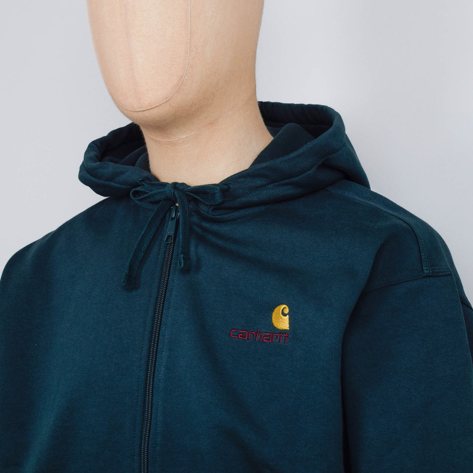 Carhartt WIP Hooded American Script Jacket - Conifer