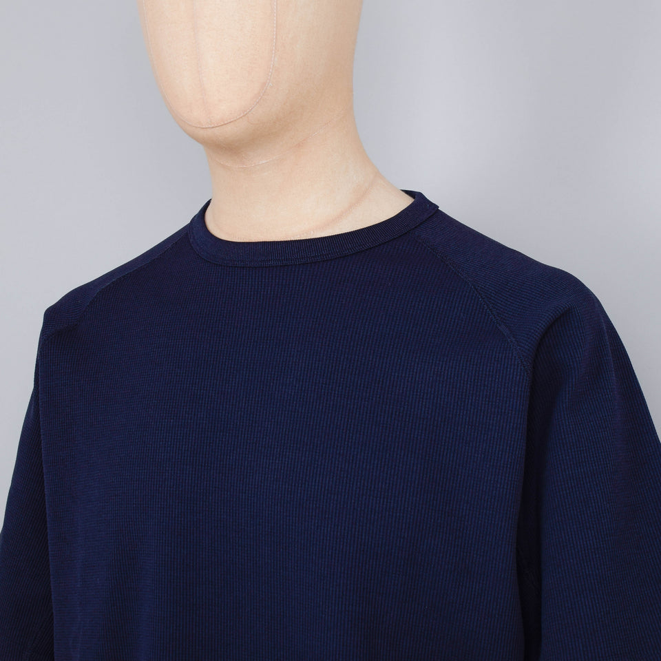 Snow Peak Dry Waffle Short Sleeve T-Shirt - Dark Navy