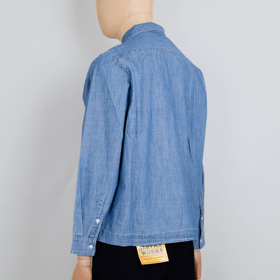 Service Works Chambray Resort Shirt - Light Blue