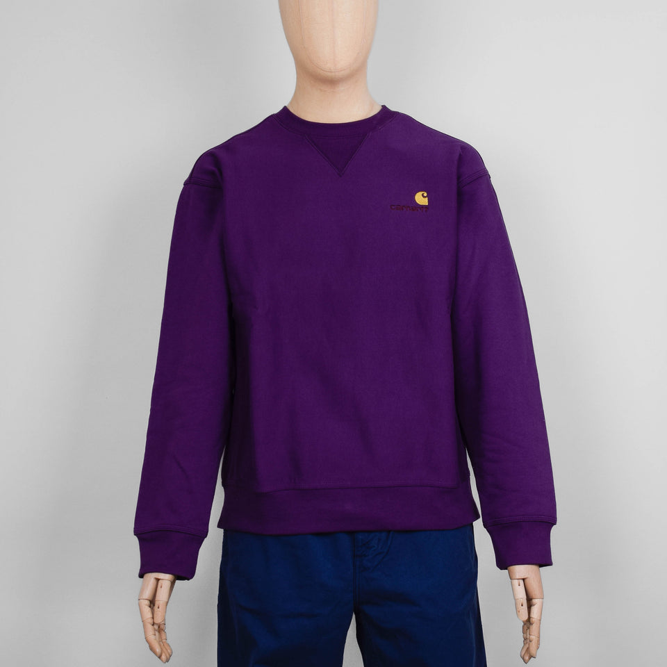 Carhartt American Script Sweat - Huckleberry